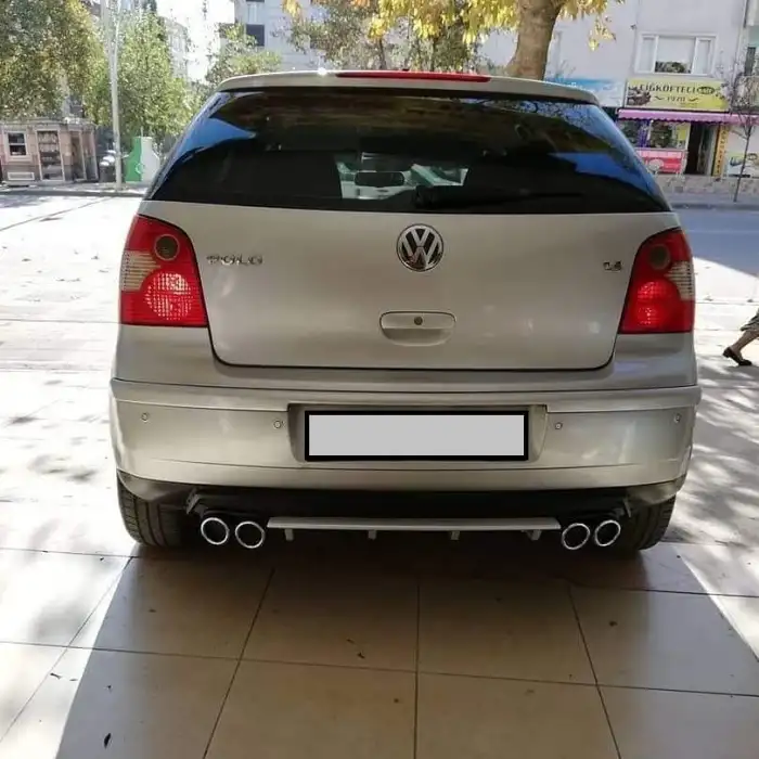 VOLKSWAGEN POLO Polo MK4 (2002-2009) UYUMLU DİFÜZÖR ARKA TAMPON EKİ