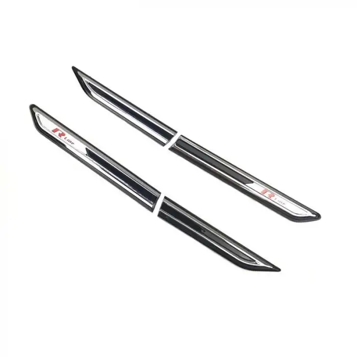 Volkswagen R-Line 4parça Kırmızı Çamurluk Arması Venti -Metal ve Nikelaj Kaplamalı A+ Ürün