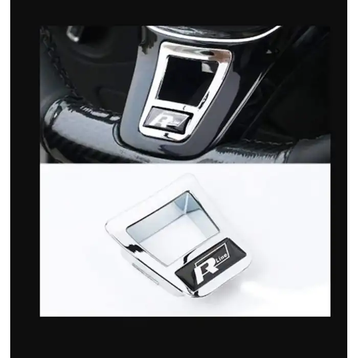 Volkswagen R-line Direksiyon Logosu - Siyah - Geçmeli Model