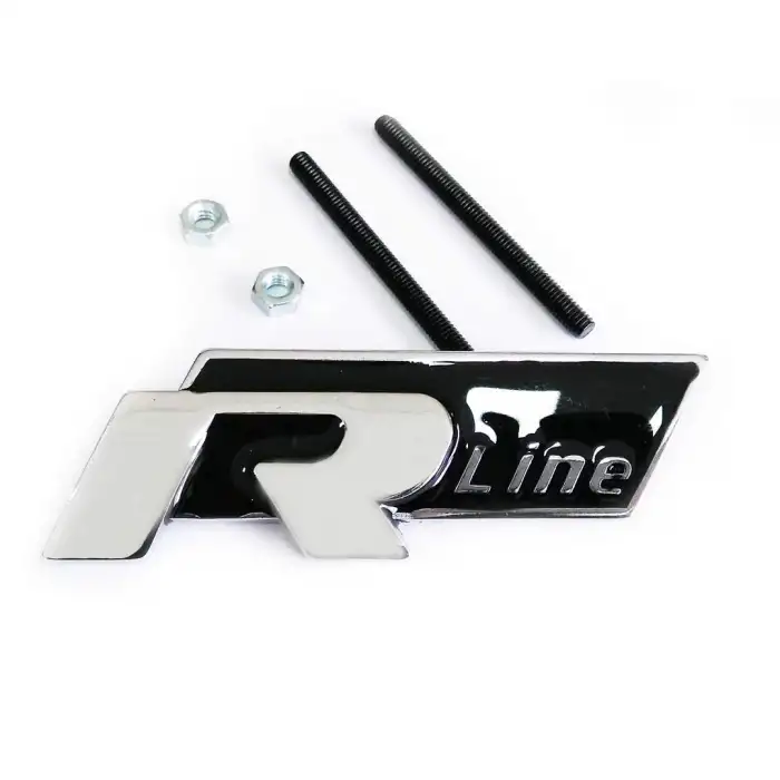 Volkswagen R-Line Siyah Panjur Arması - Orjinal Metal Ürün