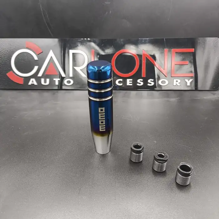 Yanıklı Momo Mavi Renk Vites Topuzu 13cm Metal Gövde Premium Ürün