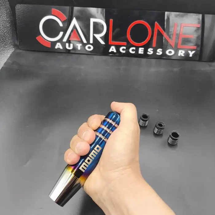 Yanıklı Momo Mavi Renk Vites Topuzu 13cm Metal Gövde Premium Ürün