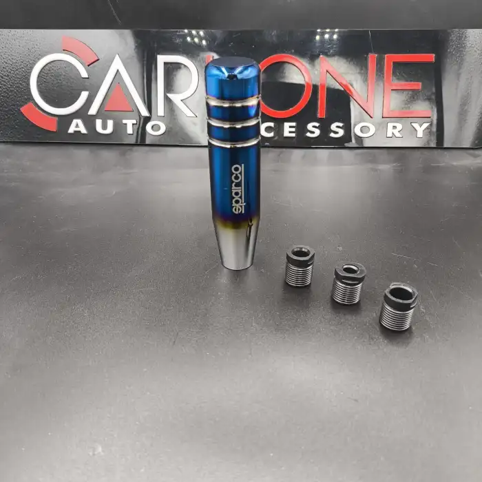 Yanıklı Sparco Mavi Renk Vites Topuzu 13cm Metal Gövde Premium Ürün