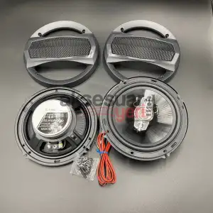 16cm Hoparlör Kapı kolonu 2 Adet Oto Hoparlör Kapaklı 600w Tweterli