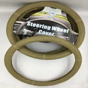 38CM Bej Renk Deri Direksiyon Kılıfı Geçmeli Model A+ İthal Ürün