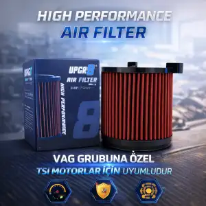 VAG Uyumlu Kutu İçi Spor Hava Filtresi E2014 VW Golf Bora Audi A3 TT Seat Leon Skoda Octavia 1.8T TSI