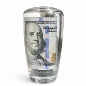 Dolar Vites Topuzu-Epoksi Şeffaf Vites Topuzu-100 Dolar