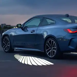 Araç Ayna Altı Led Melek Kanadı Ayarlı Tam Set