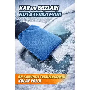 Araç Buz Kazıyıcı Eldiven - kar Buz Çözücü Kazıyıcı Eldiven
