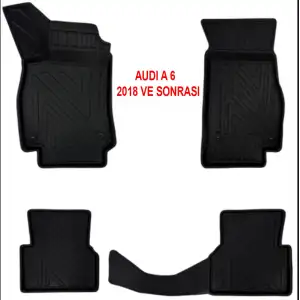 Audi A-6 2018 ve Sonrası 4D Premium Havuzlu Paspas-Kaydırmaz Taban