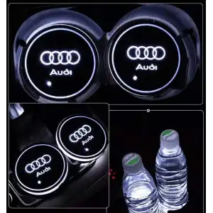 Audi Ledli Işıklı Bardaklık Altı - Usb Şarjlı - RGB Modlu -