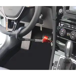 Baston Kilit Direksiyon Pedal Kilidi Anahtarlı A+ Ürün debriyaj Hırsız Kilidi