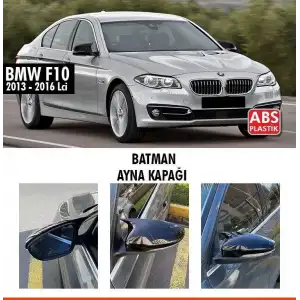 Bmw 5 Serisi F10 LCİ 2013-2017 Batman Ayna Kapağı Piano Black