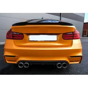 Bmw F30 Yarasa M4 Tip Spoiler Parlak Siyah Boyalı İthal Ürün Plastik