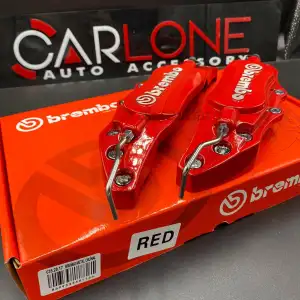 Brembo Orjinal Metal Kaliper Kapağı Kırmızı Renk Fren Disk Kapağı 2Li Set Aynı Gün Kargo