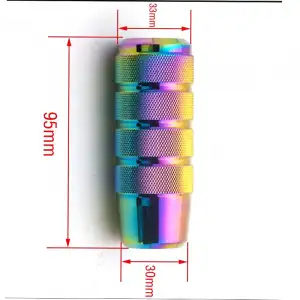 Bukalemun Vites Topuzu Spor Araçlar İçin 9.5cm Baklalı Renkli Şık Tasarım