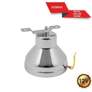 Çan Korna ÇınÇın Korna 12V Krom Renk Vatikan Çanı