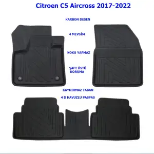 Citroen C5 Aircross 2017-2022 4D Premium Havuzlu Paspas