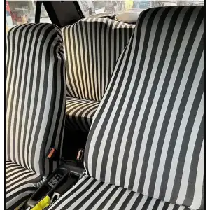 Çizgili Servis Kılıfı Siyah Beyaz- Zebra Desen Servis Kılıfı