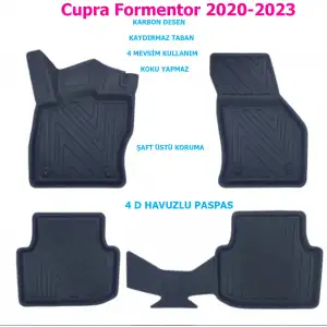 Cupra Formentor 2020-2023 4D Premium Havuzlu Paspas