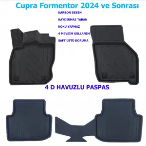 Cupra Formentor 2024 ve Sonrası 4D Premium Havuzlu Paspas