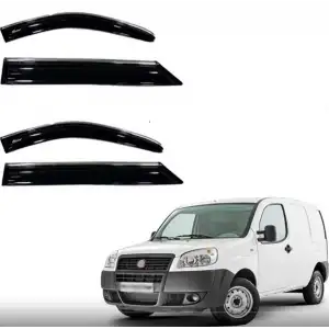 Fiat Doblo 2002-2009 2li Kromlu Cam Rüzgarlığı A+ Yeni Dizayn