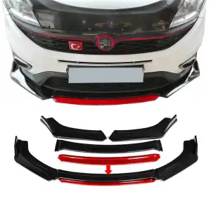 Fiat Doblo Uyumlu Ön Lip mavi Renkli 4 Parça - A+ Ürün - Dayanıklı Malzeme