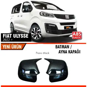 Fiat Ulysse Uyumlu Yarasa Batman Ayna Kapağı Piano Black