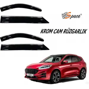 Ford Kuga 2013-2021 Kromlu Cam Rüzgarlığı A+ Yeni Dizayn