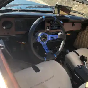 Ford Taunus Sabit Direksiyon Göbeği-35cm Mavi Drifting Momo Spor Direksiyon