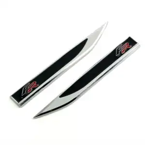 FR Logolu Siyah Metal Çamurluk Arması Venti - Nikelaj Kaplamalı A+ Ürün