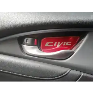 Honda Civic Fc5 Kapı Açma Kolu Kaplama Kırmızı Renk