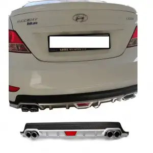 HYUNDAI ACCENT BLUE UYUMLU DİFÜZÖR ARKA TAMPON EKİ/CRL MDL