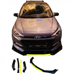Hyundai İ20 Uyumlu Ön Lip Sarı Renkli 4 Parça - A+ Ürün - Dayanıklı Malzeme