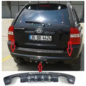 KIA SPORTAGE 2003 2009 ARKA TAMPON KORUYUCU KORUMA DİFÜZÖR