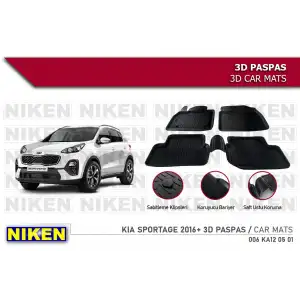 KİA SPORTAGE 2016 ve sonrasI Araca Özel 3d Derin Havuzlu Paspas