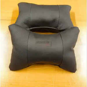 Logosuz Deri Oto Boyunluk-Boyun Rahatlatıcı Yastık