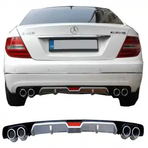 MERCEDES C 180 UYUMLU DİFÜZÖR ARKA TAMPON EKİ/UNIV.MDL