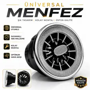 Mercedes Maybach Klima Menfezi Izgarası ÇAPI 9-10CM (1 ADET)
