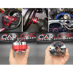 Momo Direksiyonlar İçin SökTak Göbek Aparatı-Kırmızı Renk