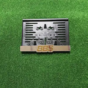 Motorsiklet Plakalık BBS Lazer Kesim 3D Kabartmalı Model Motor Plakalığı