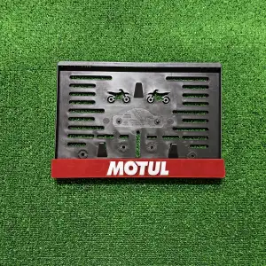 Motorsiklet Plakalık Motul Lazer Kesim 3D Kabartmalı Model Motor Plakalığı