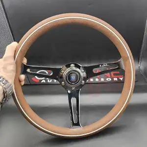 Nardi Poliüretan Direksiyon 35cm-Çelik Gövde-Ojinal 1. Sınıf Premium Direksiyon