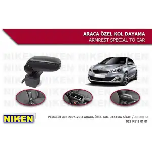 Niken Araca Özel Peugeot 308 2007-2013 arası Delmesiz Orjinal Kolçak