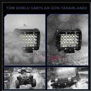 Offroad Sis Çalışma Lambası Beyaz Renk 24 Led 72W A+ İthal Ürün