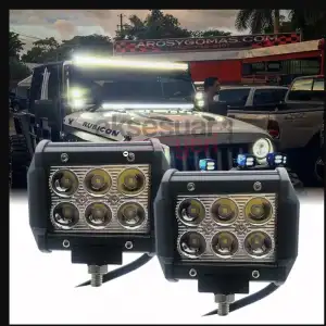 Offroad Sis Çalışma Lambası Turuncu Beyaz Cakar Modlu 12 Led 18W  A+ İthal Ürün
