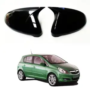 Opel Corsa D 2006-2014 arası Yarasa Batman Ayna Kapağı Piano Black