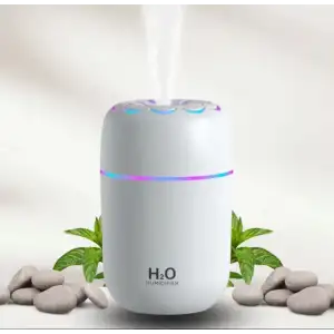 Ortam Nemlendirici Araç İçi Ev Ofis Rgb Renkli Işıklı Buhar makinası