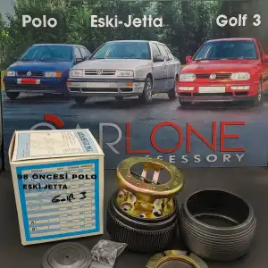 Polo 98 Öncesi-Eski Jetta-Golf3 İle Uyumlu Sabit Spor Direksiyon Göbeği Momo Tip