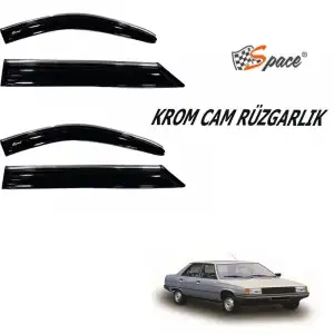 Renault 9 4lü Kromlu Cam Rüzgarlığı A+ Yeni Dizayn